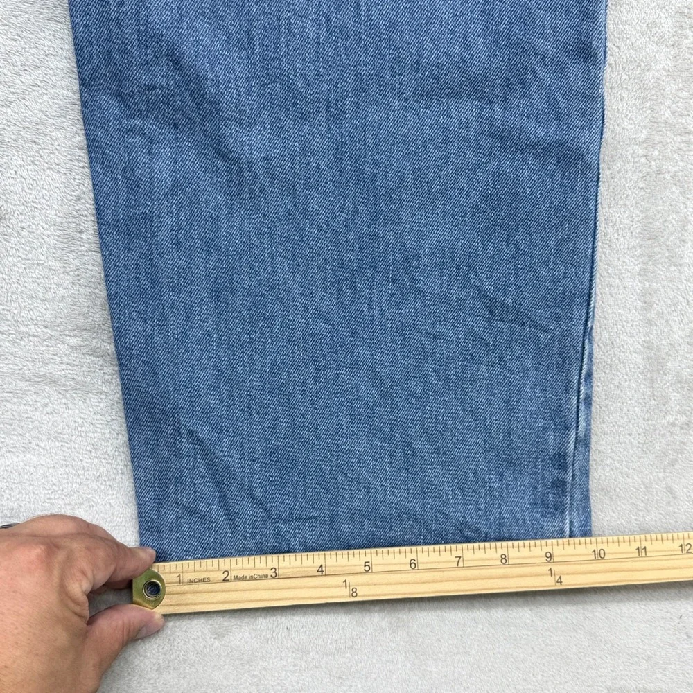 Levi's 505 Straight Fit Jeans Mens 46x34 Blue Medium Wash Denim Classic Casual